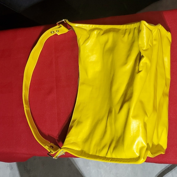 Vintage Bright Yellow handbag - Picture 9 of 13